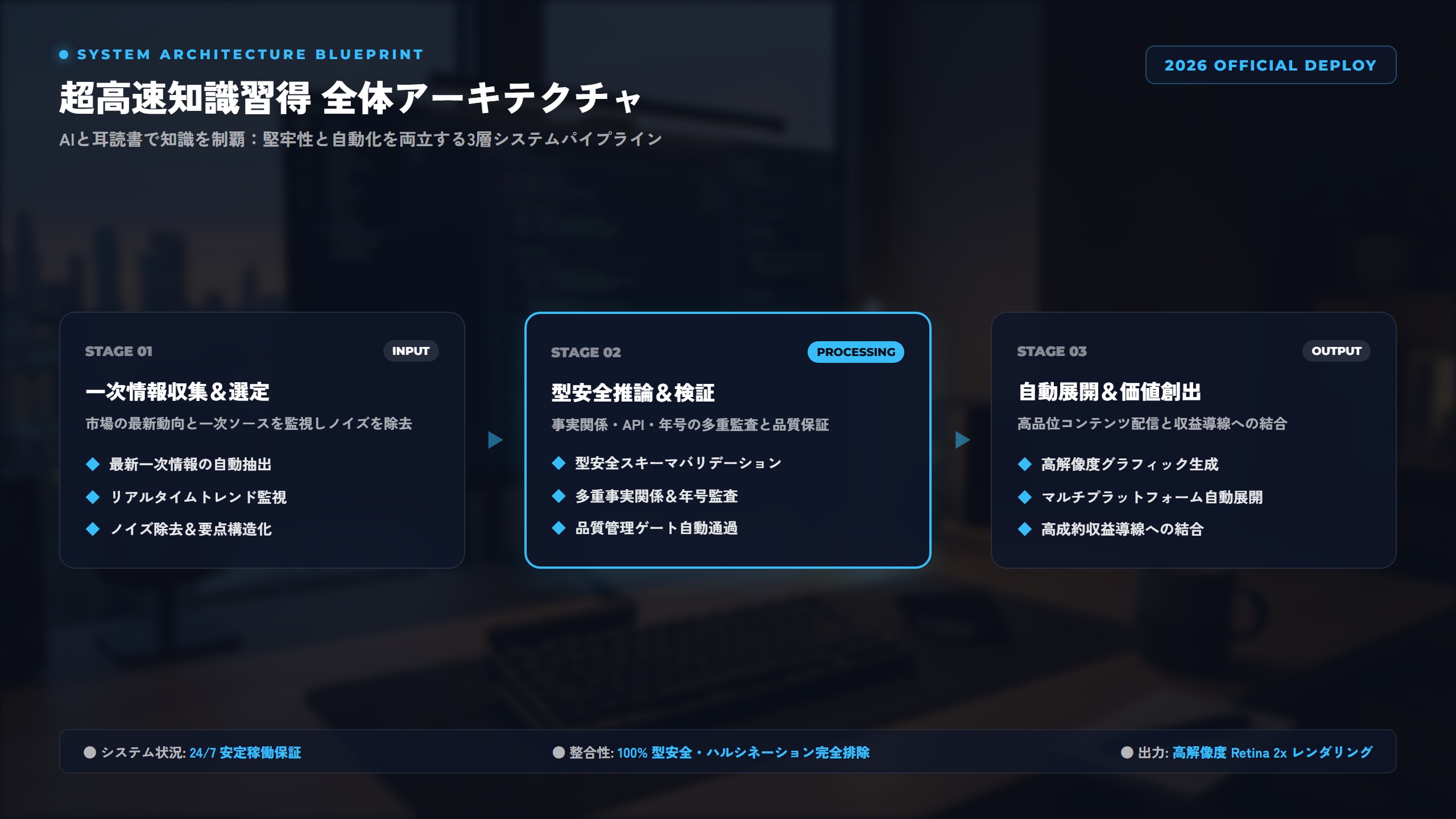 【2026年最新】AI時代に活きる『超情報摂取術』：Audible×ChatGPT×要約アプリで知識を高速化するエンジニア向け実践ガイド 比較アーキテクチャ図解